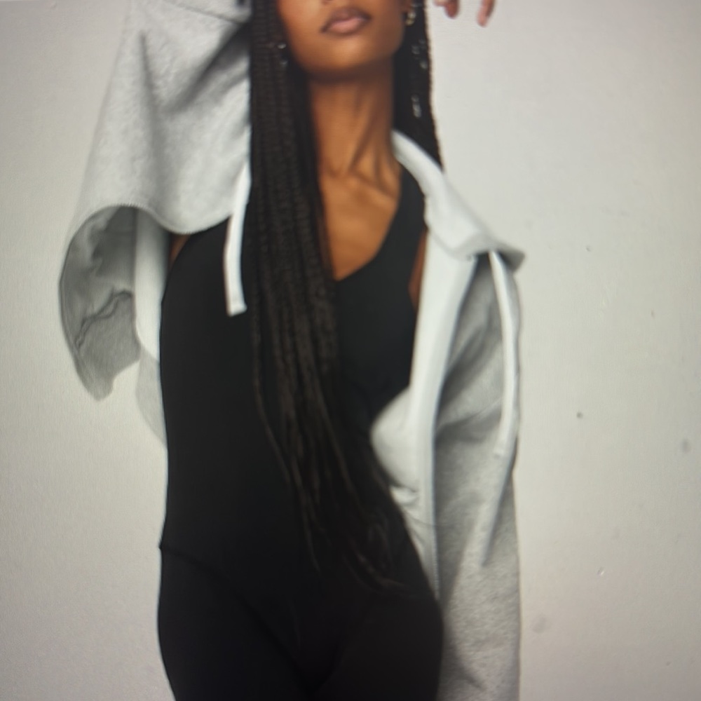 ALO yoga, gray zipper hoodie - Picture 2 of 8